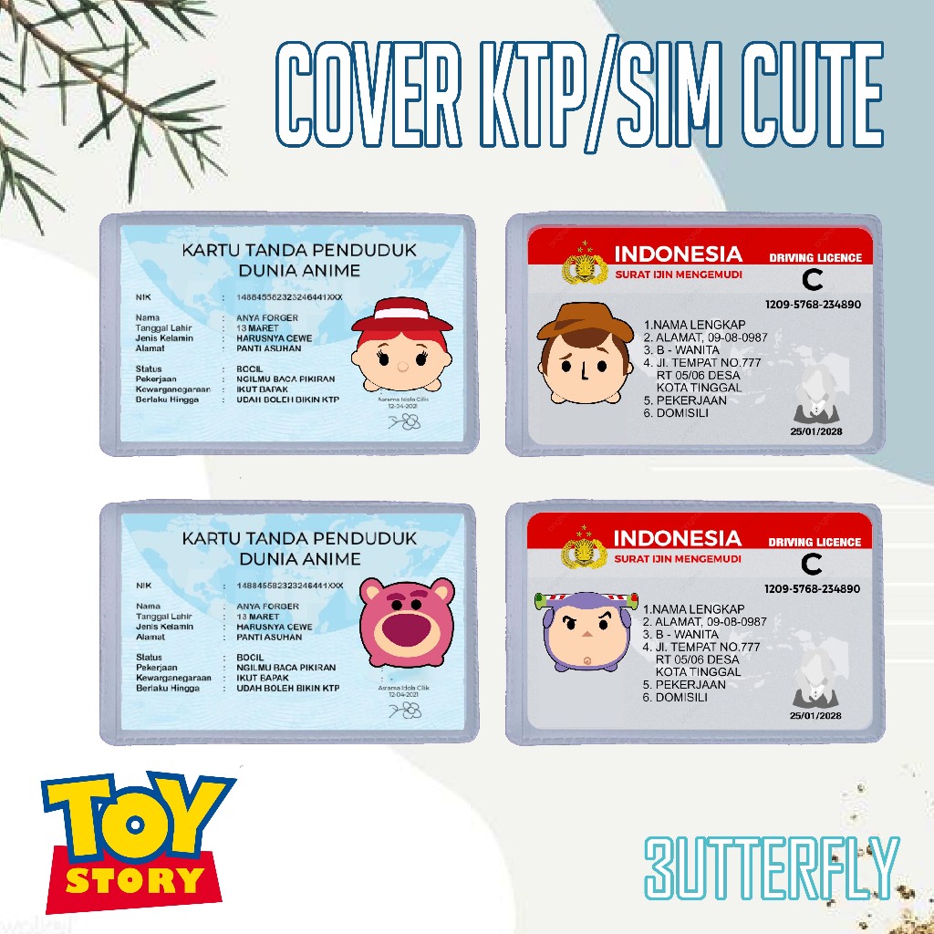 

Cover Pelindung Kartu Identitas KTP SIM Karakter Toy Story