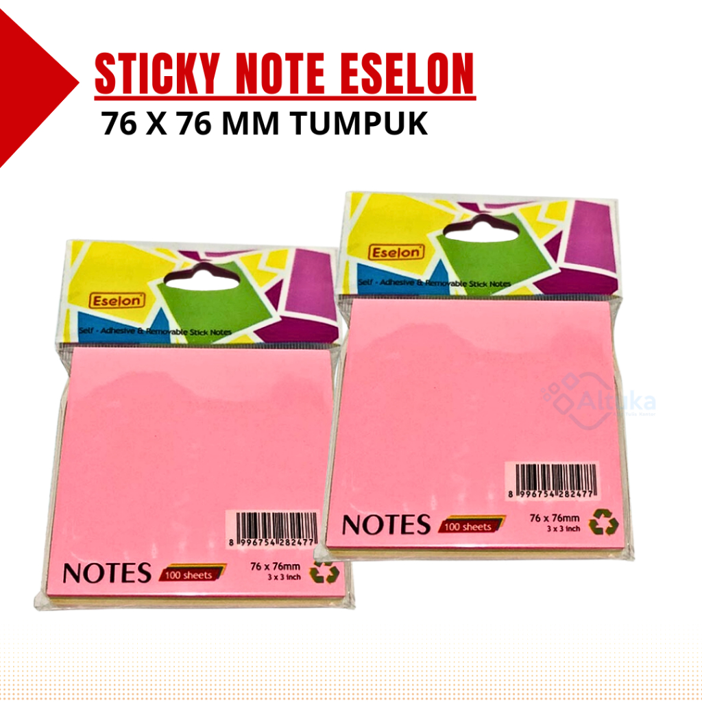 

Post it / Memo / Stiky Notes 76x76mm Eselon Tumpuk