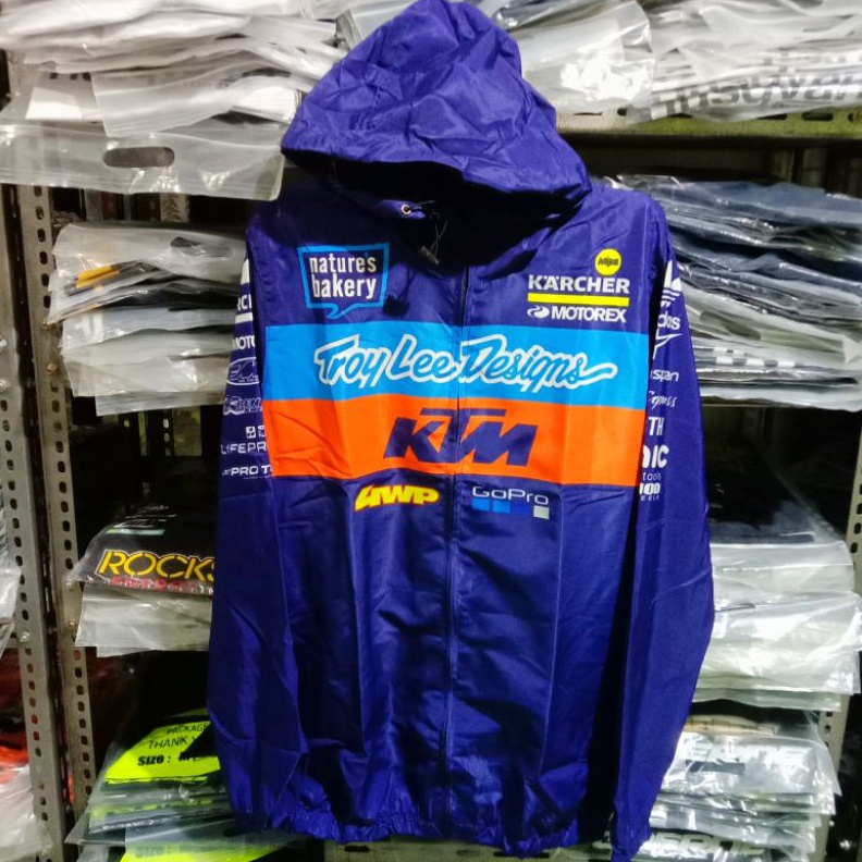 KODE G13Z JAKET PARASUT HUSQVARNA MOTOR CROSS MX TRAIL TRABAS KTM RACING ADVENTURE