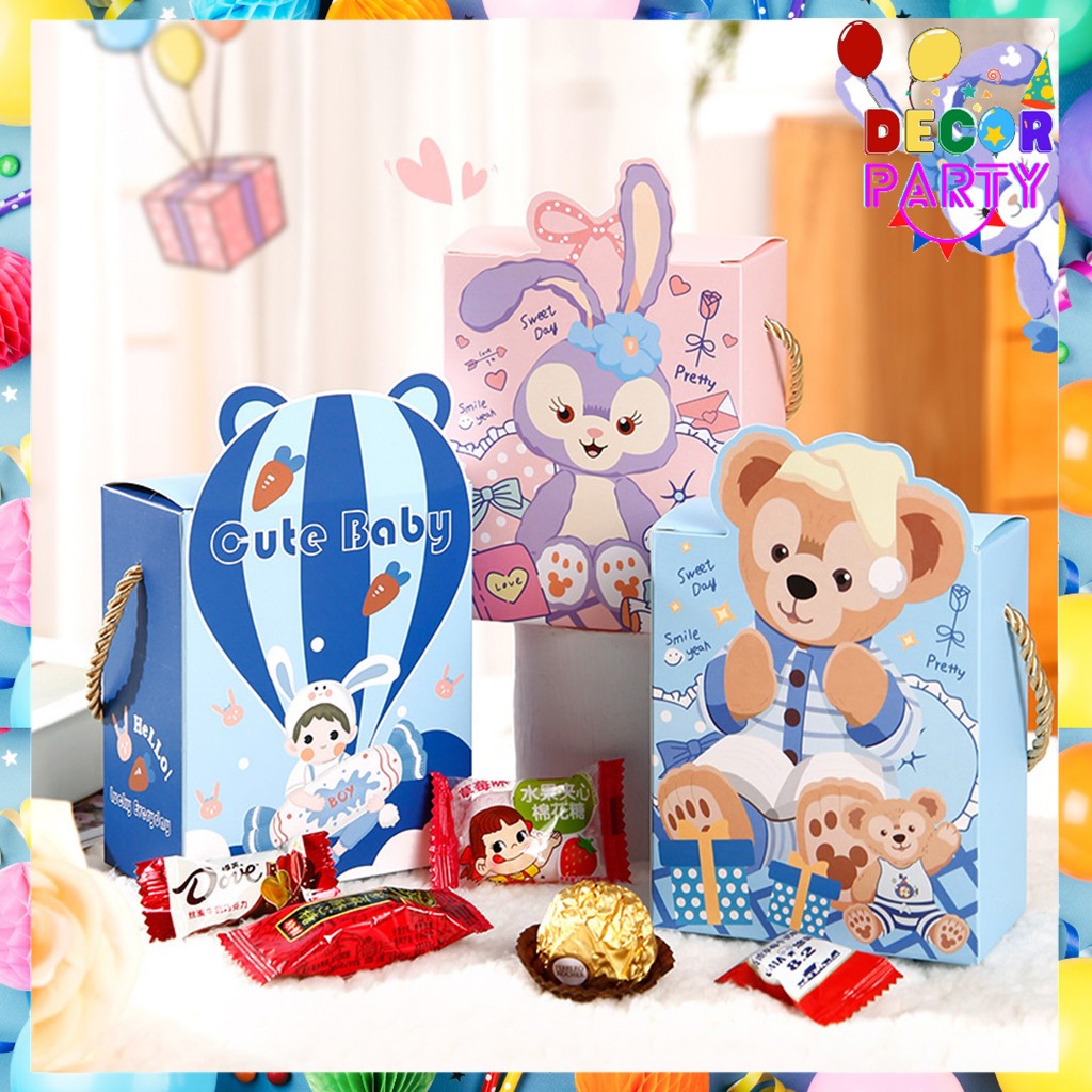 

DP Goodie Bag Ulang Tahun Anak Motif Kartun Lucu Kotak Souvenir Kantong Tentengan Bingkisan Paper Bag Kertas Tas Bingkisan Hadiah Hampers Ulang Tahun Anak