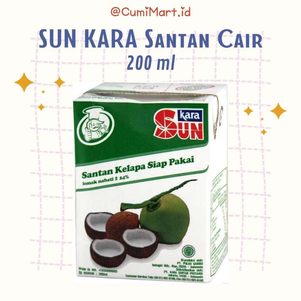 

Santan Cair Sun Kara 200ml