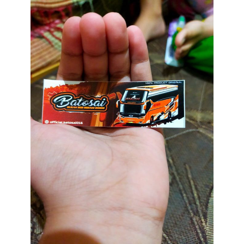 

Stiker bus asli batosai, ratu maher