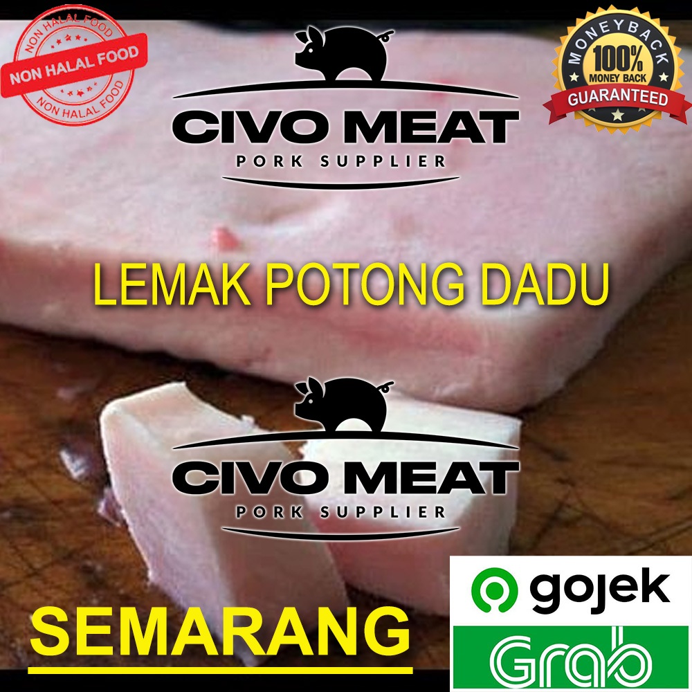 

Lemak / Minyak babi (Lard) Potong Kotak 500gr