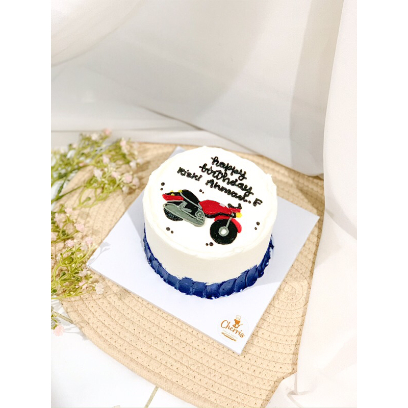 

[SAME DAY] korean cake 14cm cirebon only simple or custom design