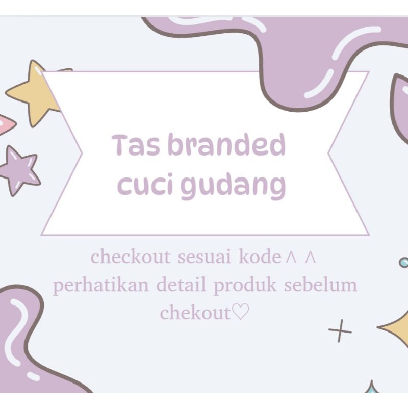 tas branded cuci gudang