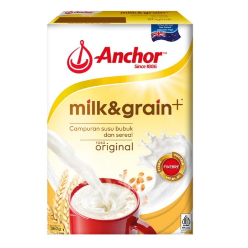 

Anchor Milk & Grain Susu Bubuk Sereal Original 350 g