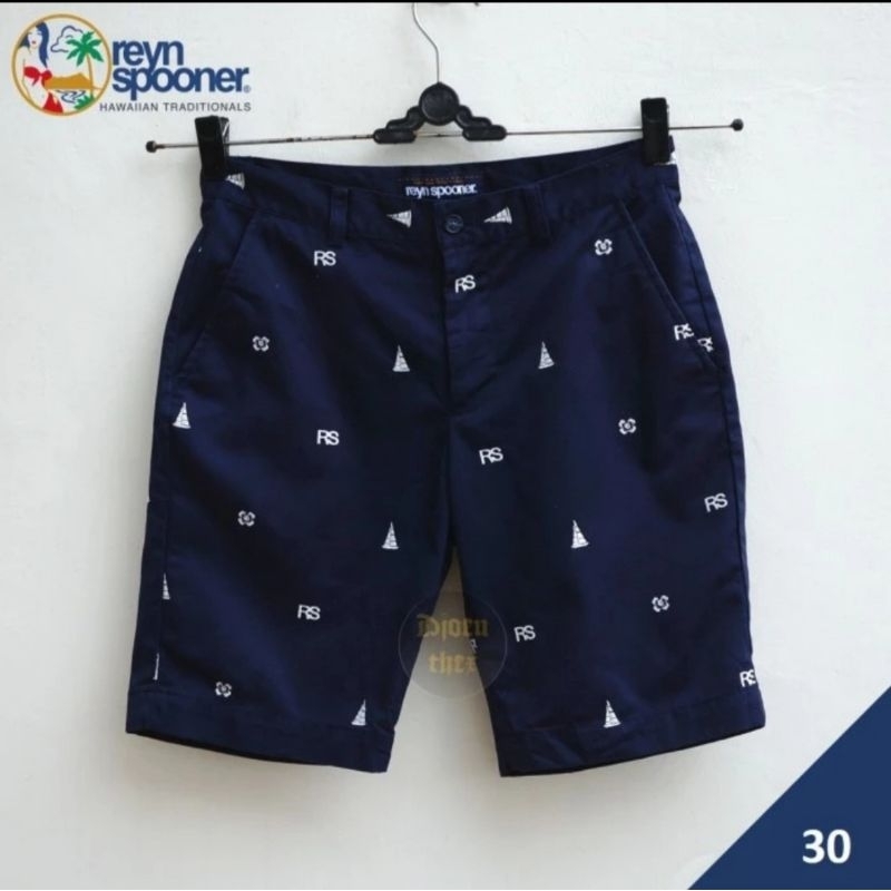 Reyn Spooner Celana Pendek Navy Pattern