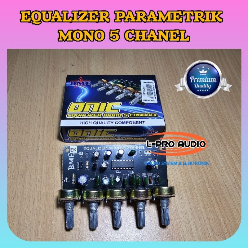 Kit equalizer mono 5 chanel model potensio parametrik