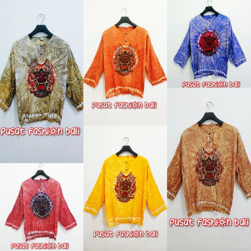 Baju barong lengan panjang baju barong jumbo Baju barong dewasa unisex Baju barong motif abstrak baj
