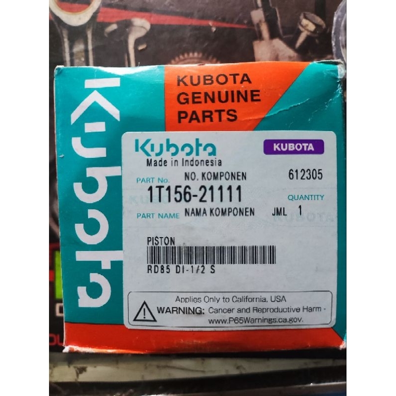piston seker kubota RD 85 DI 1/2S asli original