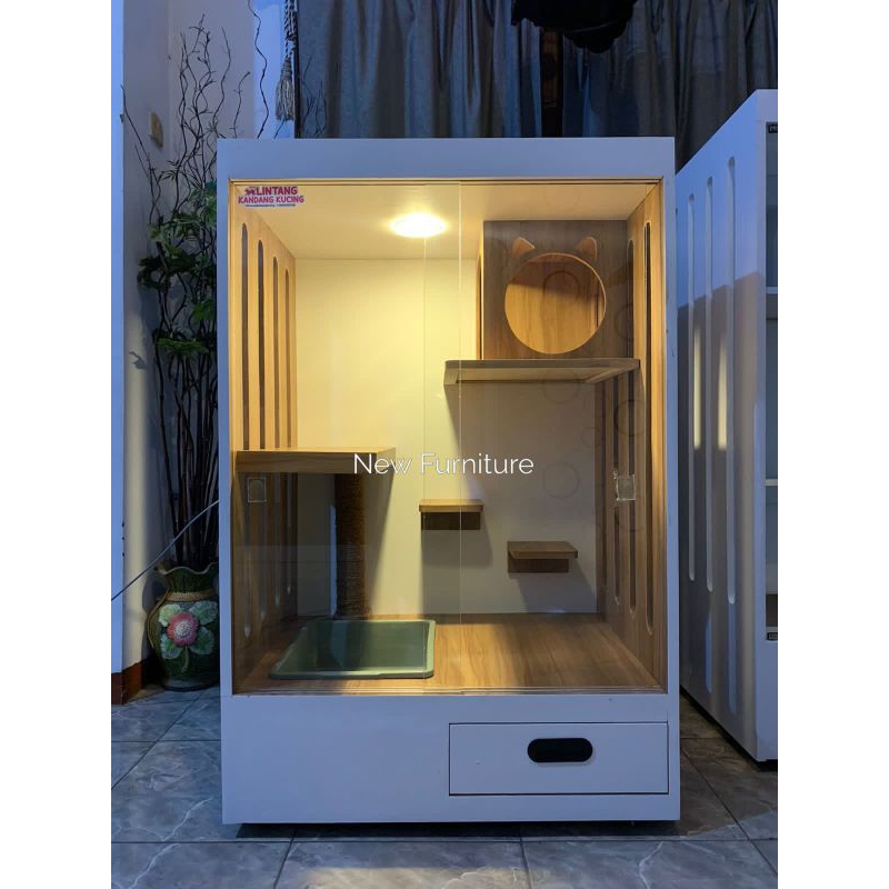 kandang kucing plywood kandang kucing modern kandang kucing minimalis kandang kucing sedang kandang 