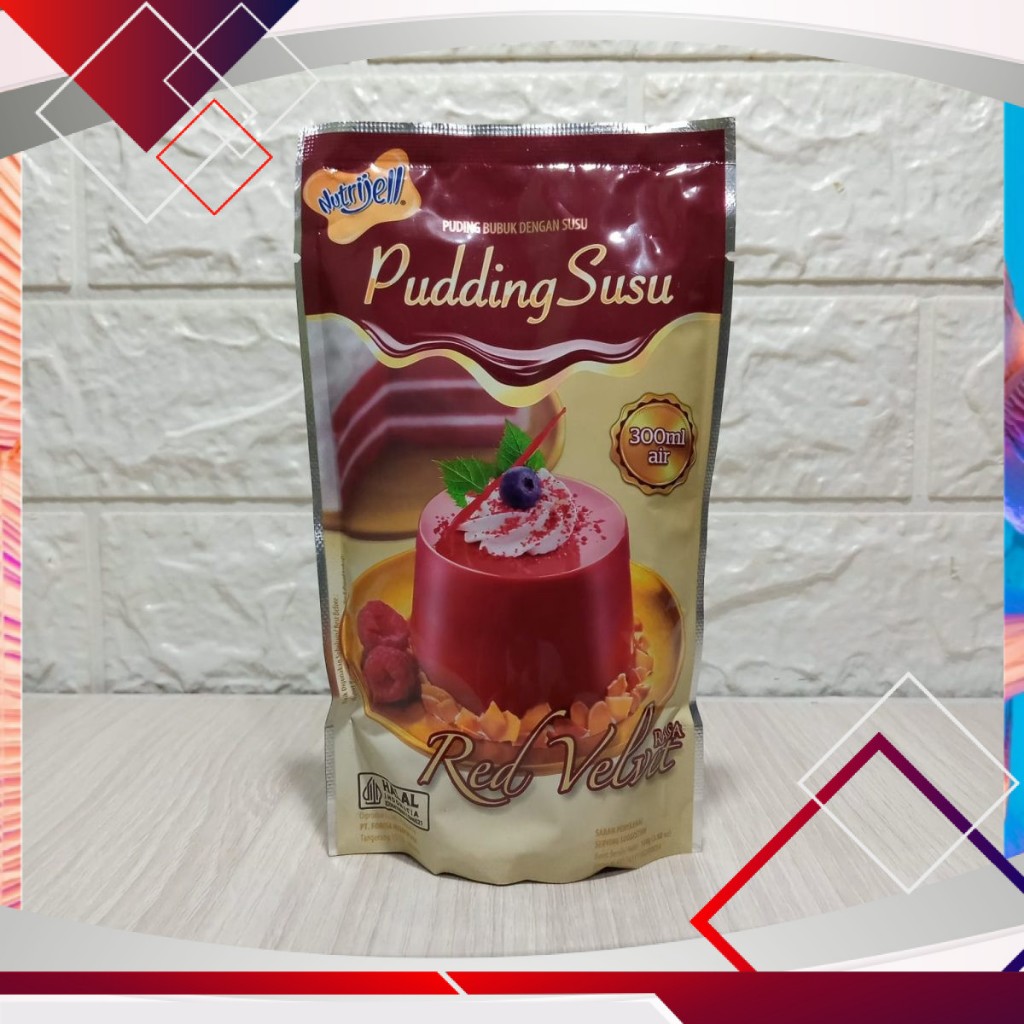 

Nutrijell Pudding Susu Rasa Red Velvet 110gr .