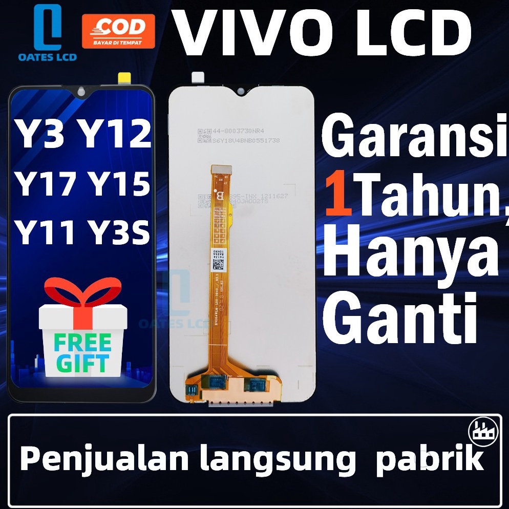 Produk terbaru Original OEM D VIVO Y12Y15Y3Y17Y11Y3sU3XU1 Y12i UNIVERSAL FULLSET Touchscreen ORI OEM