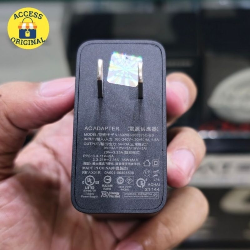 Promo 7.7 Charger Adaptor Asus Rog 5 Rog 6 Rog 7 Rog 8 Rog 9 Adapter Hyper Charge 65W Original