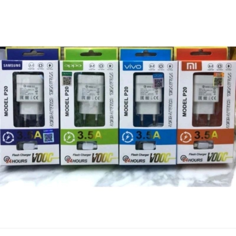 Charger Branded P20/ 3,5 Amper / Micro