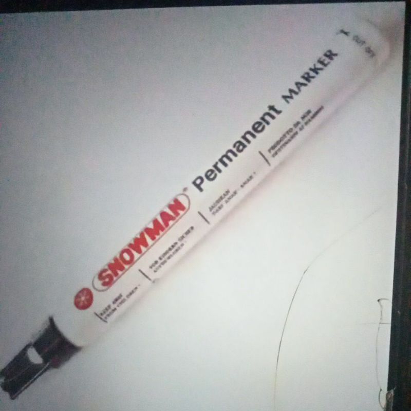 

spidol snowman - hitam permanen