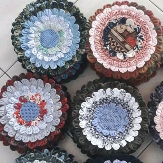 tatakan panci grosir jampel lemek panci lampin celemek piring vas bunga asbak kerajinan kain perca s