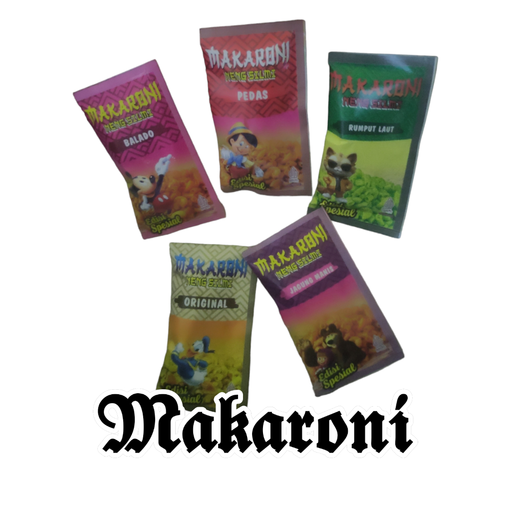 

MAKARONI VIRAL ANEKA RASA NENG SILMI 1 PACK isi 12pcs