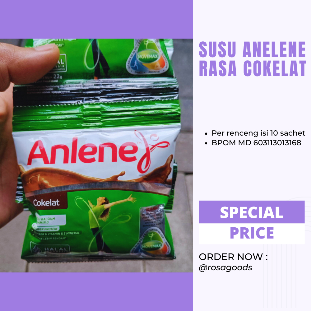 

Susu Anlene Actifit Per Renceng Isi 10 Sachet Rasa Cokelat dan Vanila Susu Bubuk Tinggi Kalsium