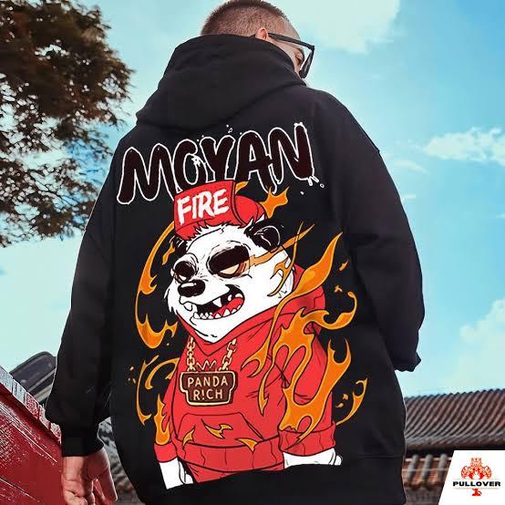 Sweater PANDA RICH FIRE Oblong - Hoodie PANDA RICH FIRE Jumper Pria Wanita Bahan Fleece Tebal Ukuran