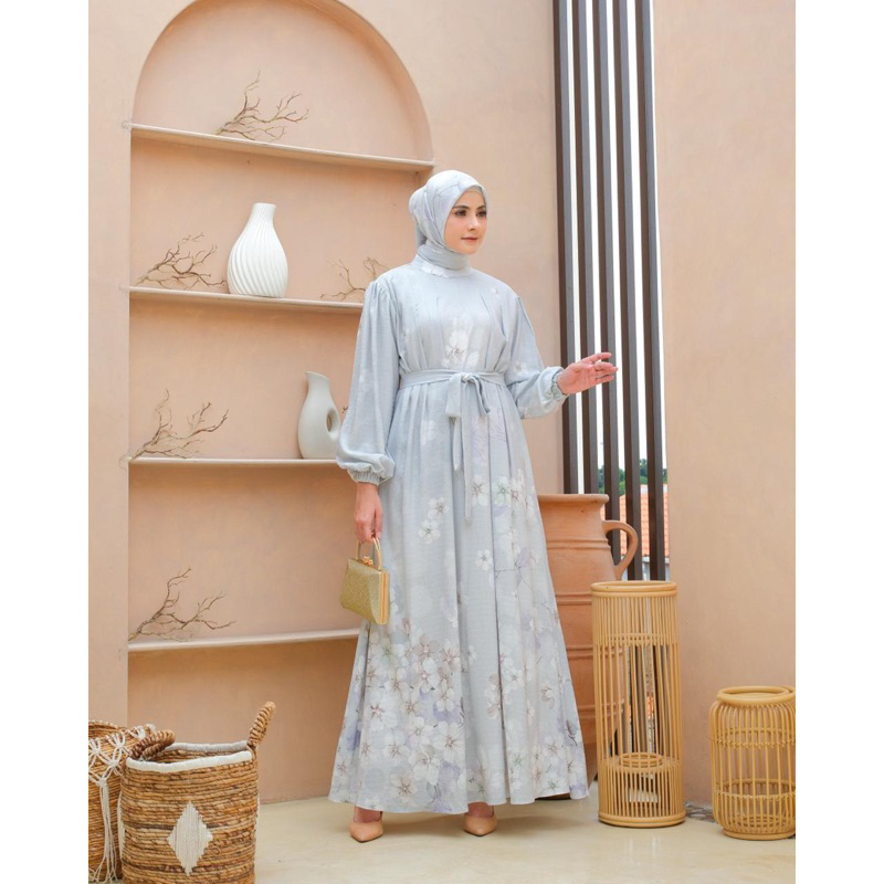 Luna Set Hijab / Set Hijab Premium / Set Gamis Kekinian / Baju Kondangan / Gamis Terbaru