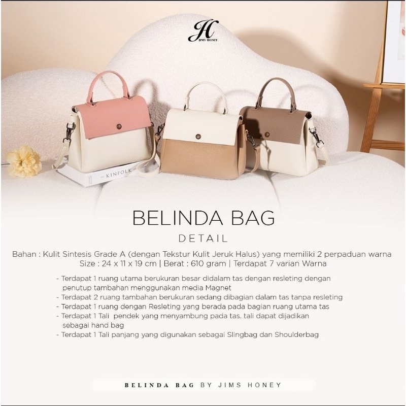 [BISA COD] BELINDA BAG JH-327 JIMS HONEY