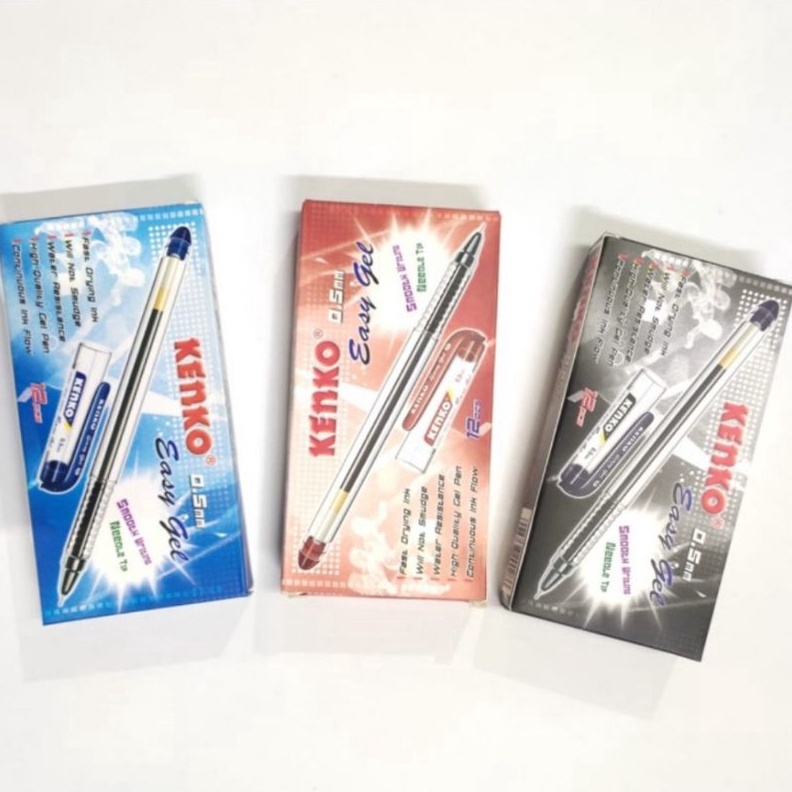 

KODE H99G Pulpen Kenko Easy Gel 5mm 1pak12pcs