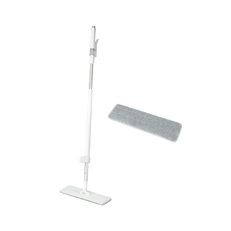 IUIGA Wet & Dry Microfiber Spray Mop Alat Pel Lantai Semprot Basah & Kering Gagang Panjang Pad Mikro