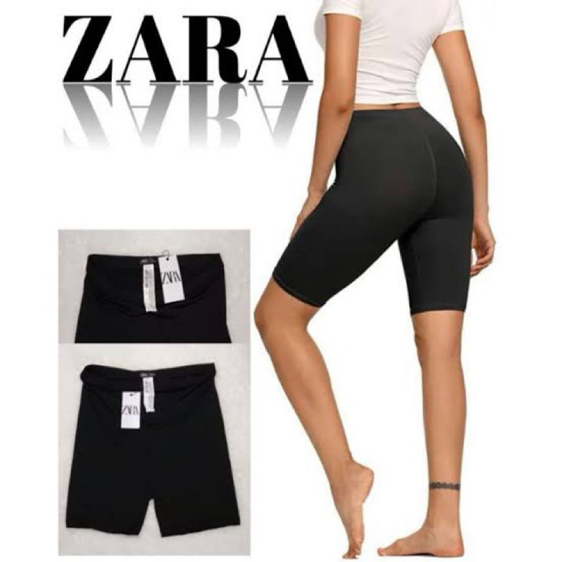 Z*ra Legging Pendek Short Legging Polos Hitam Qualitas Premium Murah