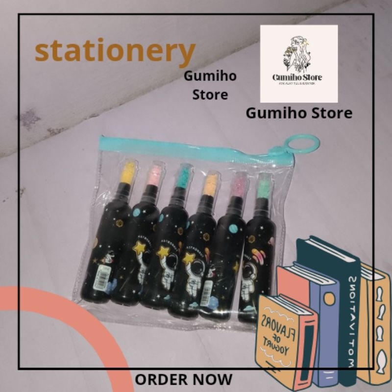 

0HIGHLIGHTER ASTRONOT STABILO BOTOL ASTRONOT SET ISI 6 PCS FREE POUCH
