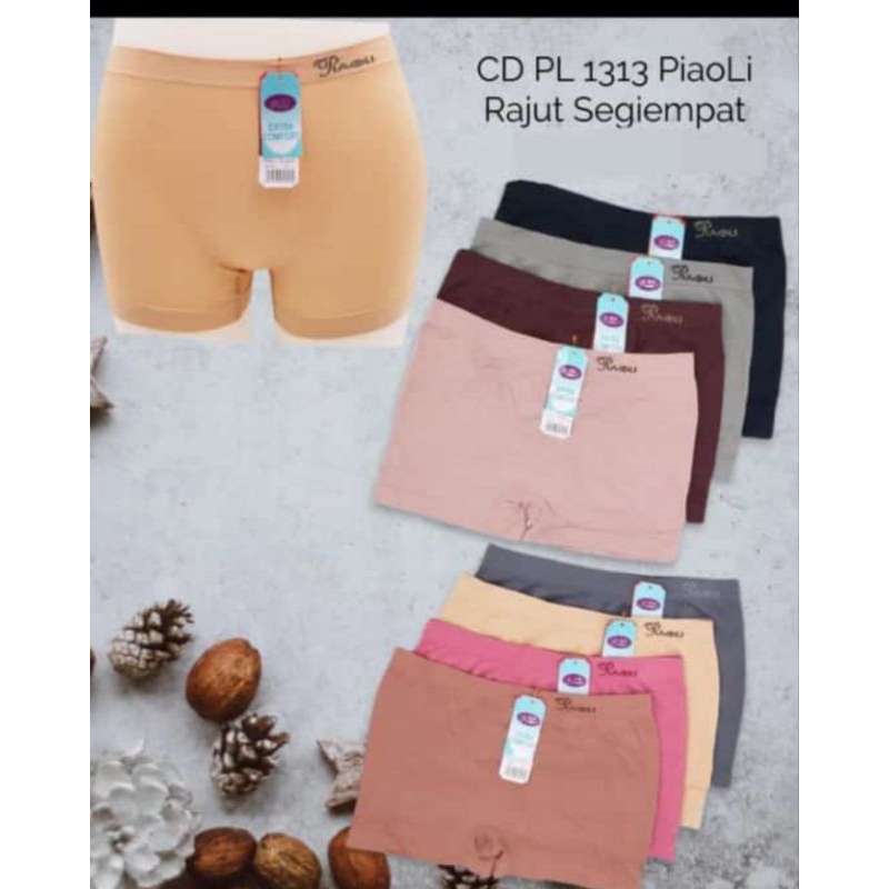 (1pc) celana short wanita dewasa PIAOLI// CD short wanita celana dalam boxer piaoli free sze