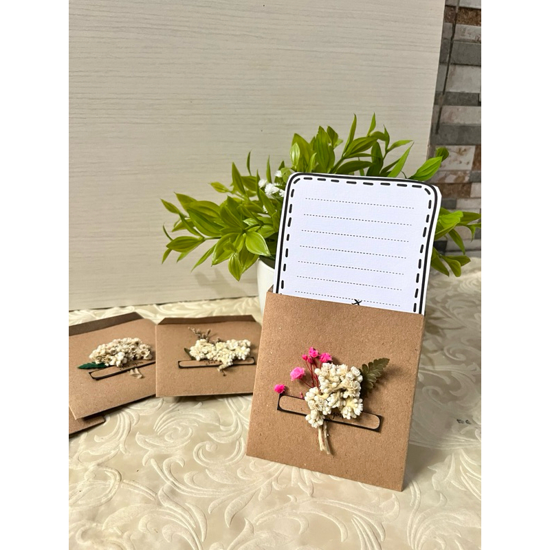 Kartu Ucapan Bunga Kering | Gift Card | Greeting Card | Kartu Ucapan Estetik | Kartu Hadiah Ulangtah