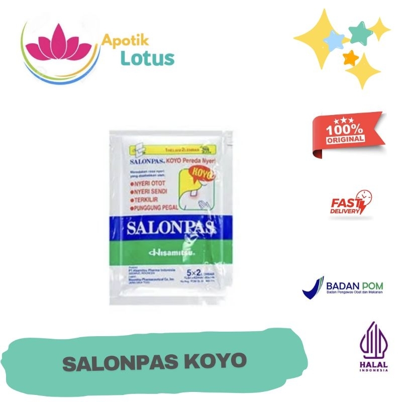 Koyo Salonpas 5x2 / koyo pereda nyeri / koyo salonpas biru / koyo salonpas hijau