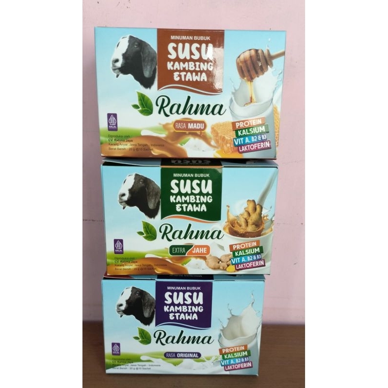 

susu kambing etawa rahma rasa cokelat isi 10 saset