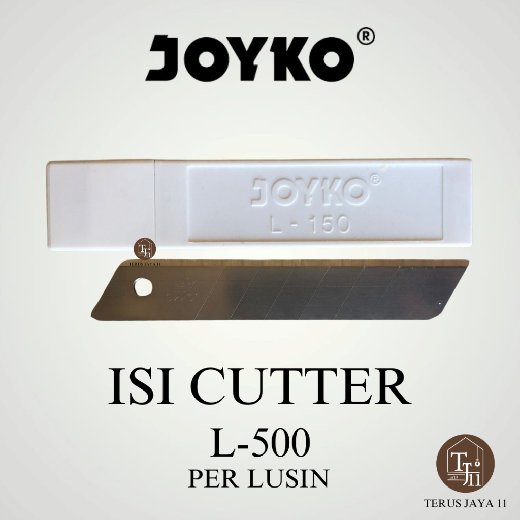 

1 LUSIN JOYKO Cutter Blade Refill Isi Pisau Pemotong / Cutter Blade L-150 / Cutter Blade / Isi Kater merk Original JOYKO L-150