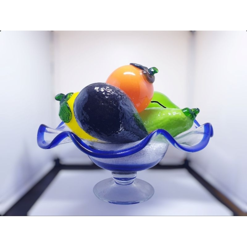 pajangan dekorasi kaca bentuk buah