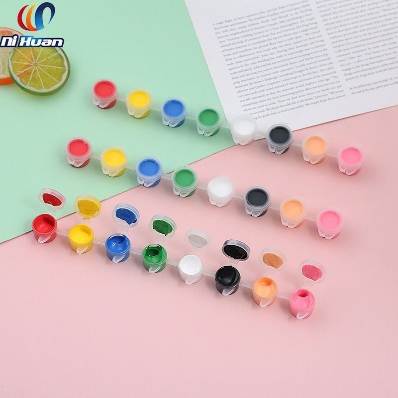 

FREE 1 KUAS!! 1 SET 8 WARNA CAT AKRILIK (3ml)