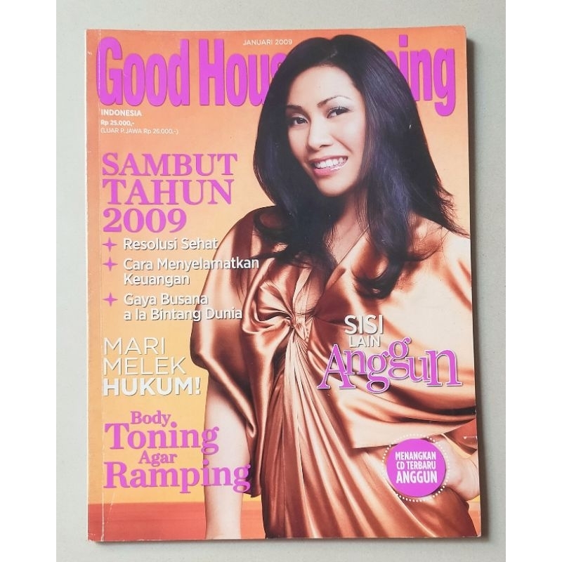 Majalah Good Housekeeping Januari 2009 : Cover Anggun - iklan Sherina