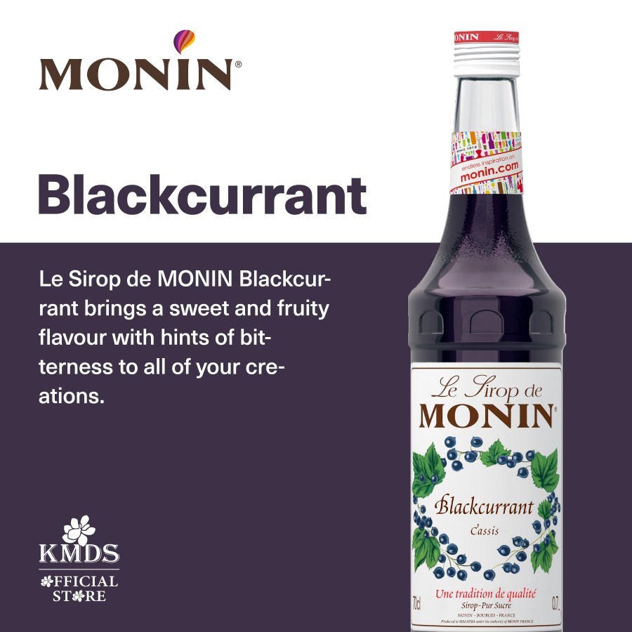 

MONIN Blackcurrant syrup 70 CL 700 ML