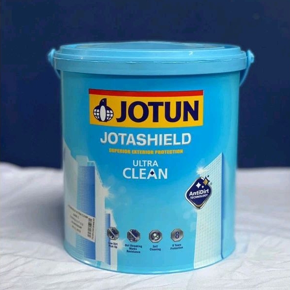 CAT TEMBOK LUAR/CAT TEMBOK EXTERIOR/CAT TEMBOK JOTUN JOTASHIELD ULTRA CLEAN 20 LTR