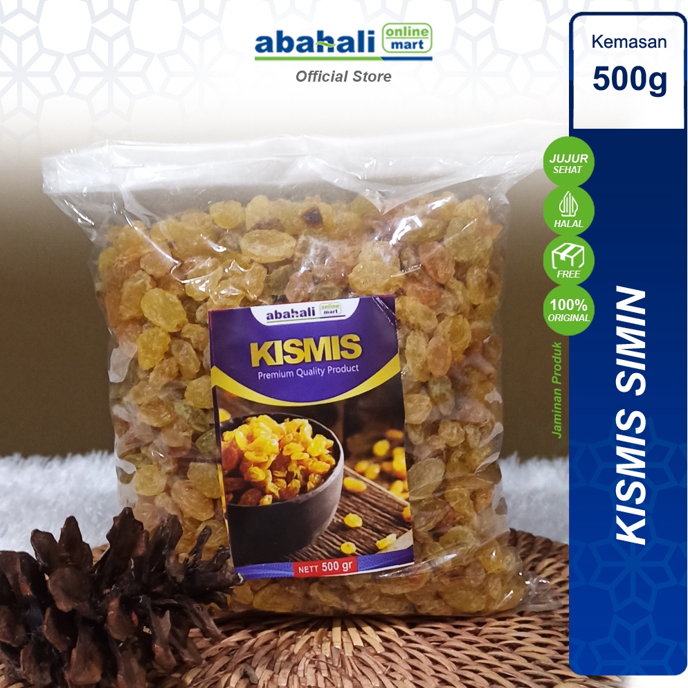 

Nyaman Kismis Simin Manis Asam Manis 5 gram Kismis Arab Kemasan Pouch Cemilan Enak dan Murah Oleh Oleh Haji dan Umroh Berkualitas