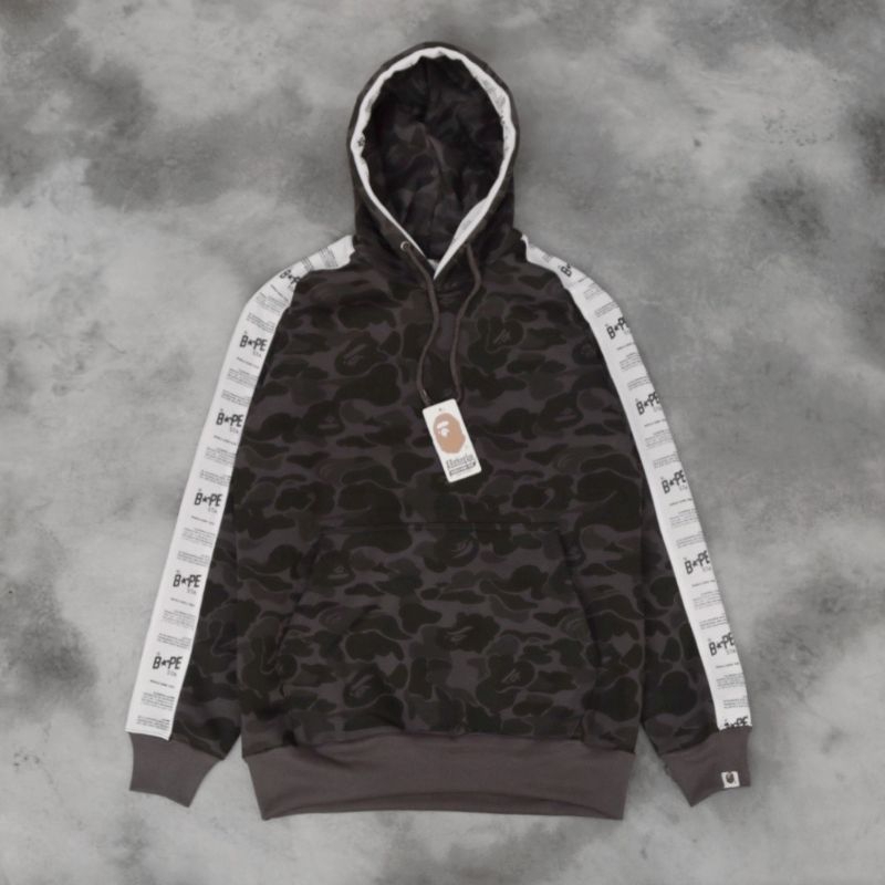 SWEATER HOODIE BAPE TAPED / HOODIE AAPE NOW (Full  Tag + Label)