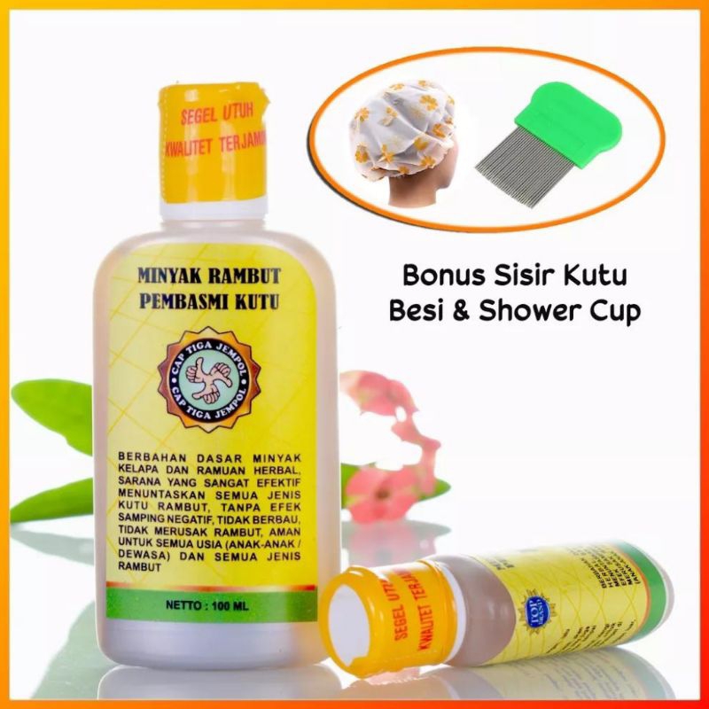 Obat Kutu Rambut Cap Tiga Jempol / Minyak Rambut Pembasmi Kutu Paling Ampuh