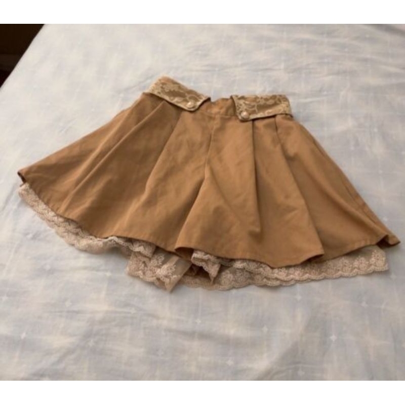 Skort rokcel rok celana axes femme coquette kawaii kawai coksu skirt brokat elegan cute preloved