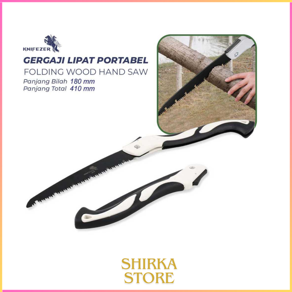 SS - Gergaji Tangan Tajam Lipat Gergaji Multifungsi Besi Tajam 180mm