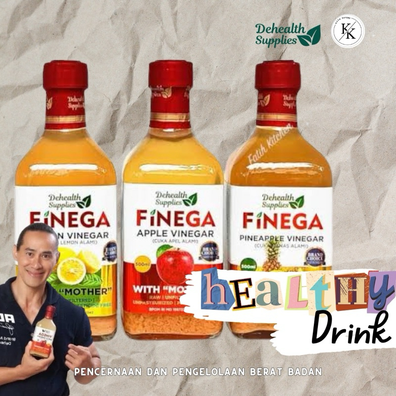 

DEHEALTH SUPPLIES FINEGA APPLE, LEMON, PINEAPLE VINEGAR
