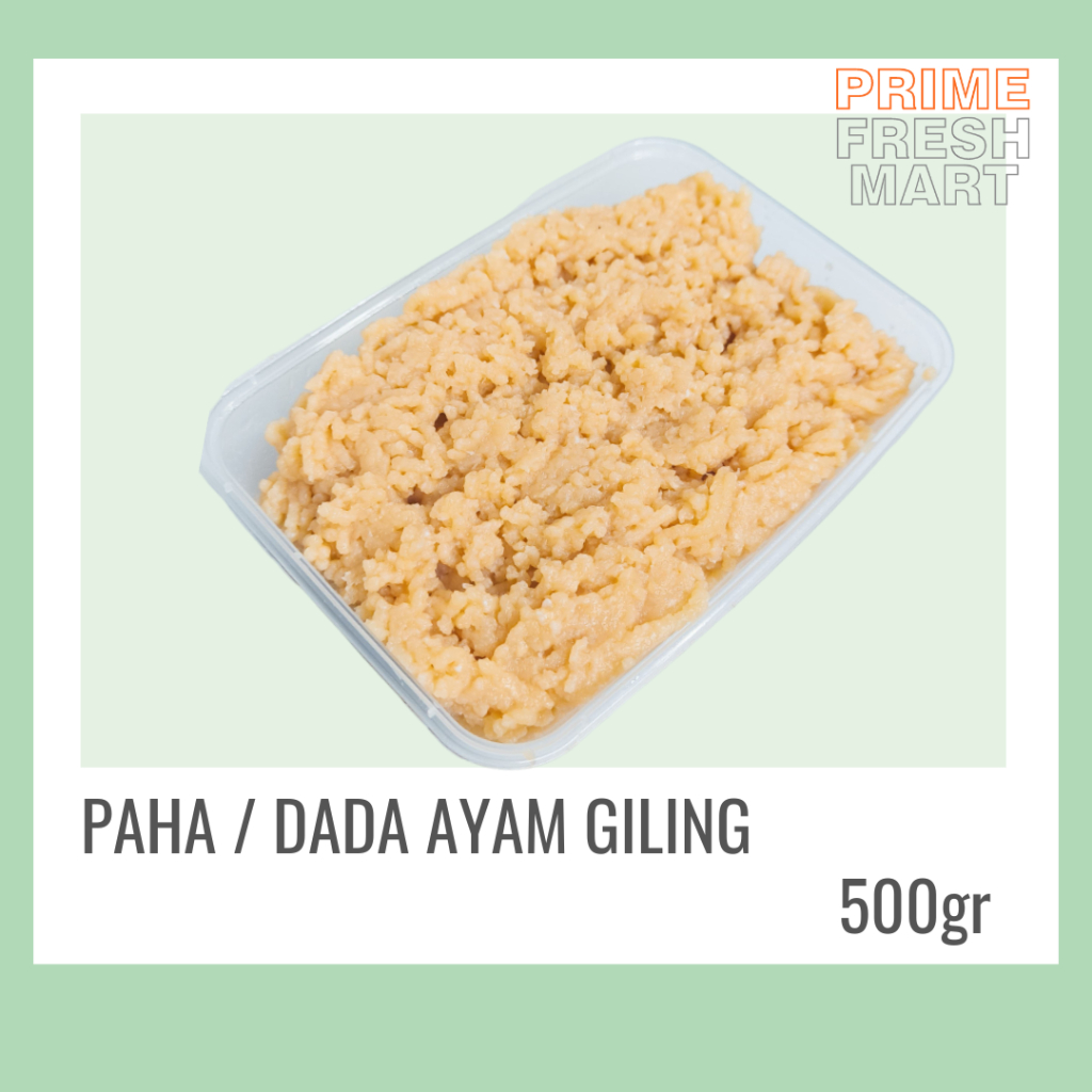 

Daging Ayam Giling 500gr | Paha dan Dada Tanpa Kulit | Ground Chicken