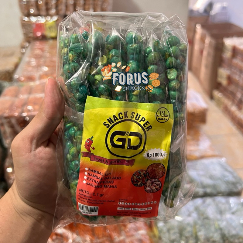 

GD Kacang Polong Ijo Hijau Termurah 1 Pack isi 12 Pcs Snack Murah Asin Enak