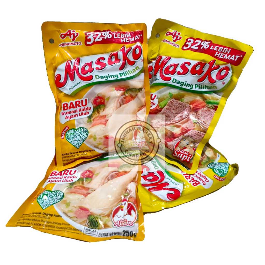 

Masako bumbu penambah rasa lezat pada makanan isi 250gr