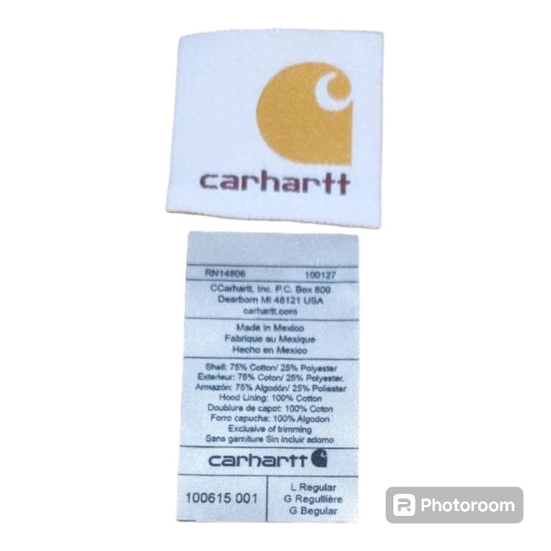 

label carhartt raindefender hodie (BLK)